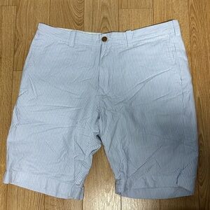 J crew - White with Blue Stripped Shorts